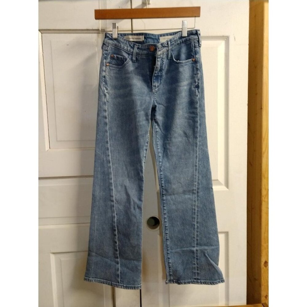 Pilcro & The Letterpress Womens Medium Wash High-Rise Flare Jeans Size 26 Cotton
